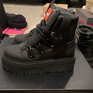 Puma SB Black eyelet Rihanna boots